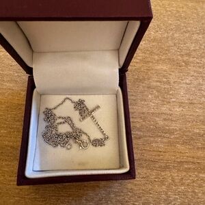 Helzberg Diamonds Silver Cross Necklace